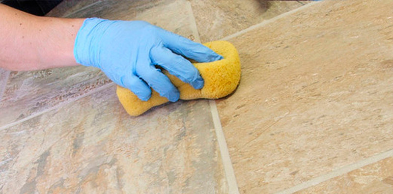 Очистка рельефной плитки от затирки