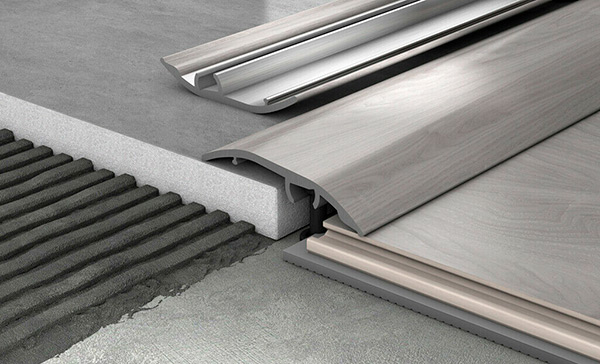 Стыковка плитки и ламинит с перепадом высот